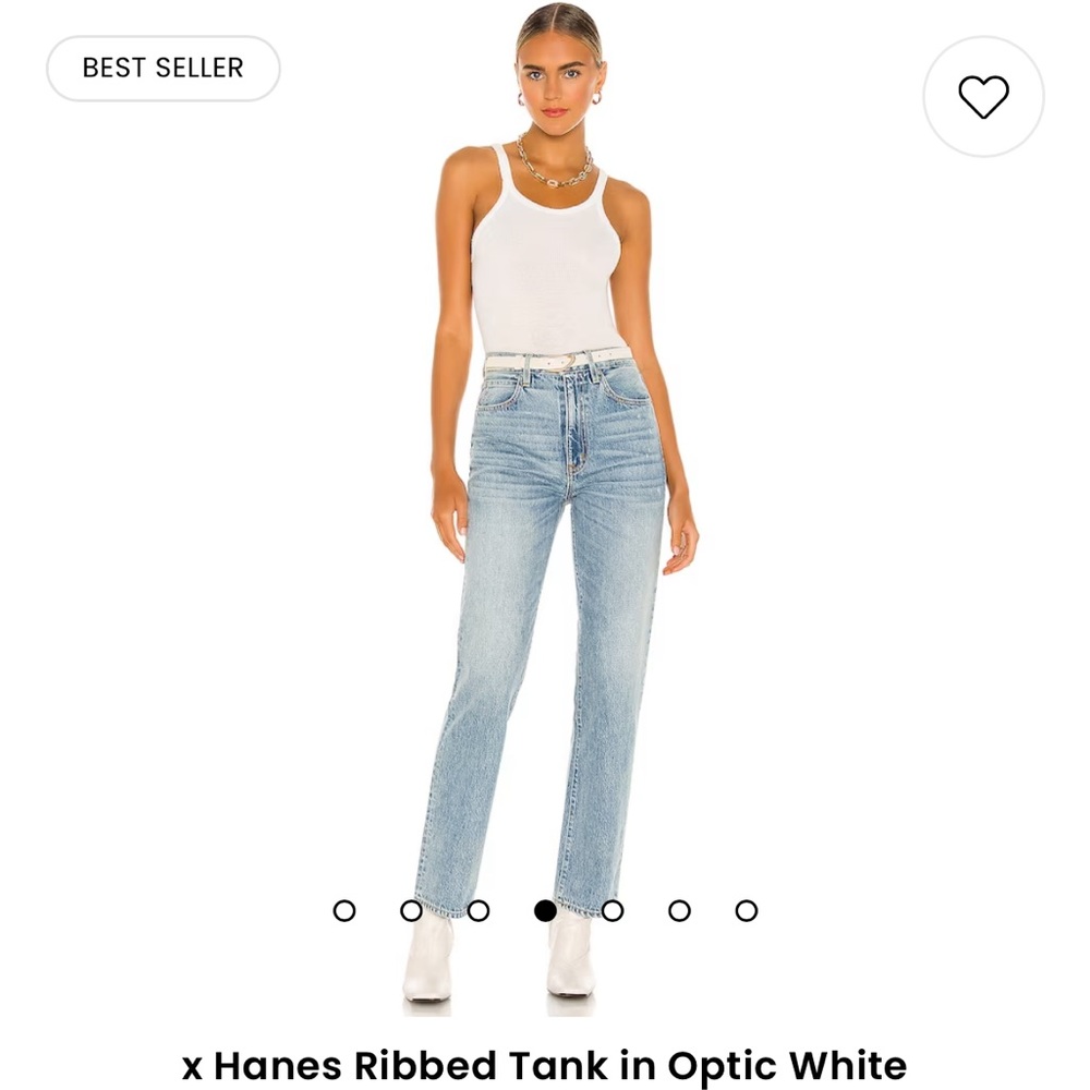 Re/done x Hanes Ribbed Tank - Picture 4 of 12